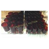 Ruby to clear stemware 12 of each size for 36