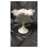 White silvercrest Fenton 6"