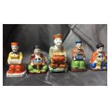 Collection of 8 satsuma incense burners