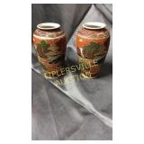 Pair of 5.5" matching satsuma vases