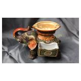 5" satsuma elephant ashtray/ cigarette holder