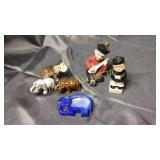 Japan elephants and figurines tallest 4"