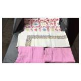 4 vintage kitchen table cloths