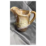 6.5in Indiana glass windmill scene slag glass