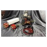 Group of toys- buddy L, cast rocking horse and