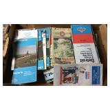 Collection of vintage road maps