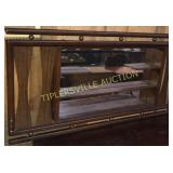 Mid century mirror back shadow box