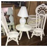 Group of doll/child size wicker