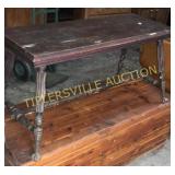 Rare duet organ bench