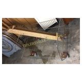 Rolling store cart and wall shelf