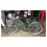 Vintage Raleigh bicycle with basket