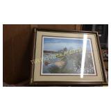 Large Memphis print Louise Donovant signed and