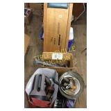 3 boxes misc shop items and a creeper