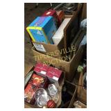 7 boxes misc household decor and collectibles