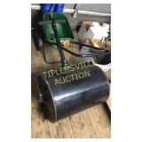 Yard roller and seed spreader