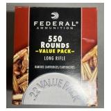 Federal 550 rnd Value Pack .22 LR Ammo