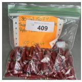 100ct .30 Cal 150 gr FP Red Coated Bullets