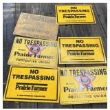 6 - Prairie Farmer No Trespassing Signs