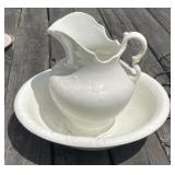 Wash Bowl and Pitcher