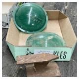 Green Plastic Lenses and Anvil