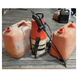Sprayer and Fuel Cans