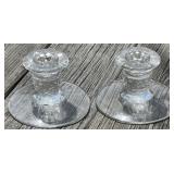 American Pattern Fostoria Candlesticks