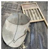 Washboard and Scale Pan