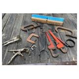 Pipe Wrenches, C-Clamps, Vise Grip