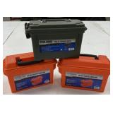 3 Plastic .30 Cal Field Boxes