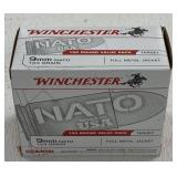 150 rnds Winchester 9mm Ammo