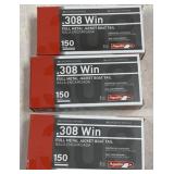 3 Boxes Aguila .308 Ammo