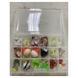 Tackle Box Full of Hooks, Baits, Floats