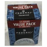 525 rnds Federal .22LR Ammo