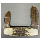 Nice Elephant Toe Stag Handle Knife