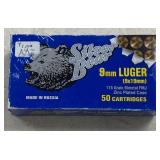 50 rnd Box 9mm Ammo