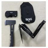 Sog Axe and Folding Shovel