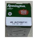 100 rnds Remington .45acp Ammo