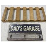 Wine Rack and Garage Hat Rack