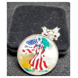 2000 Silver Eagle Colorized