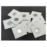 (15) 1943 Steel War Cents: 5 Of Each P,D,S