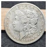 1887-O Morgan Dollar XF