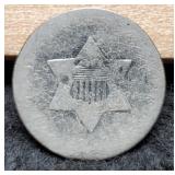 1852 Silver Three Cent G4