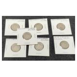 (7) V Nickels: 2-1905, 06, 07, 08, 10, 11