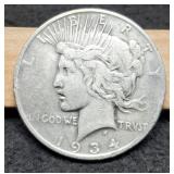 1934-D Peace Dollar VF