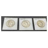 (3) 1963-D F. Half Dollars