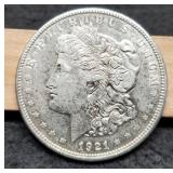 1921-D Morgan Dollar XF