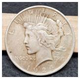 1924 Peace Dollar F
