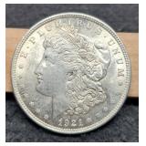 1921 Morgan Dollar Unc.
