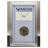 1976-S Slab K. Half Dollar AACGS MS64
