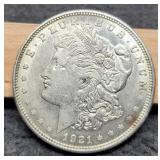 1921-D Morgan Dollar XF